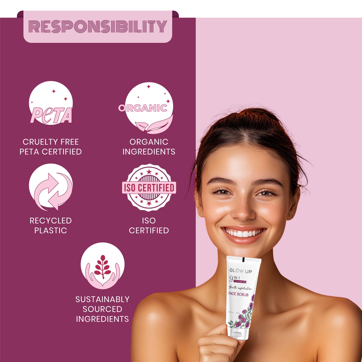 9 IN 1 ESSENTIAL OILS FACE SCRUB - 60 G