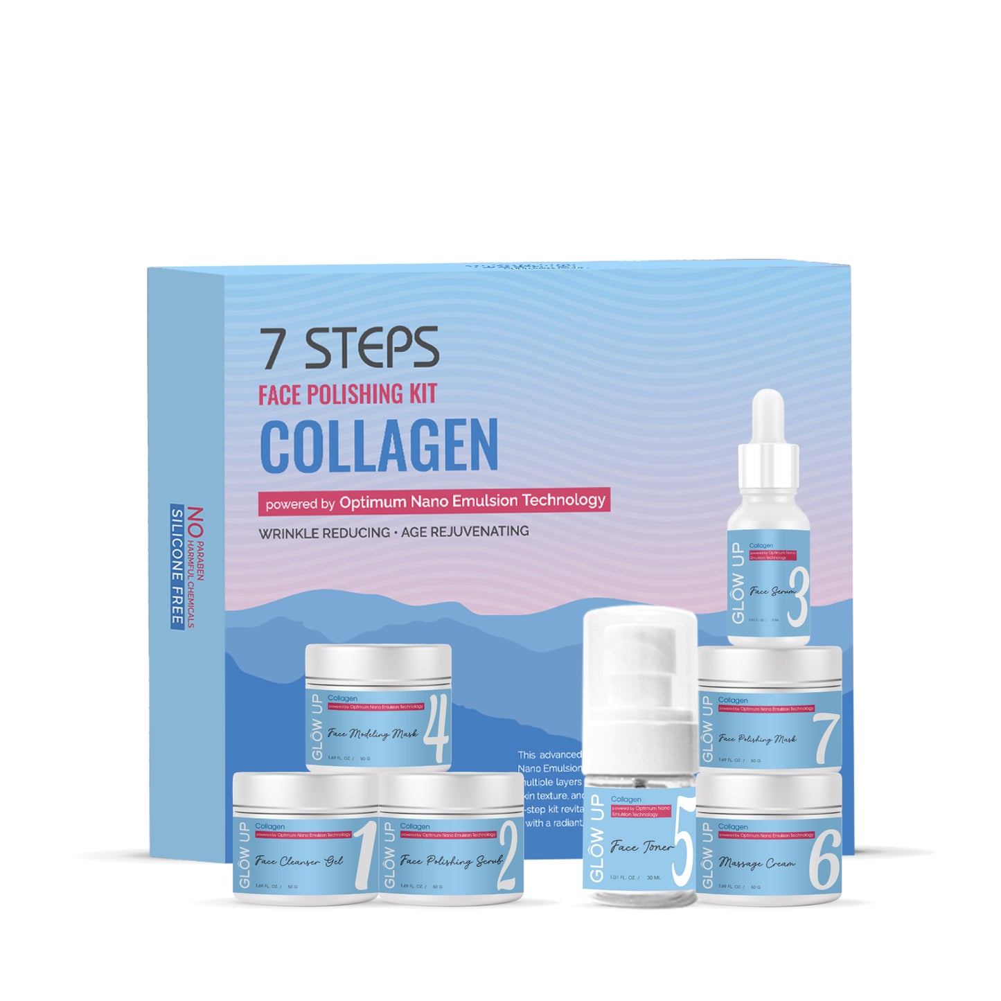 7 STEPS FACE POLISHING KIT COLLAGEN