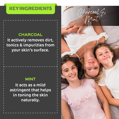 Key Ingredients of glow up charcoal face wash