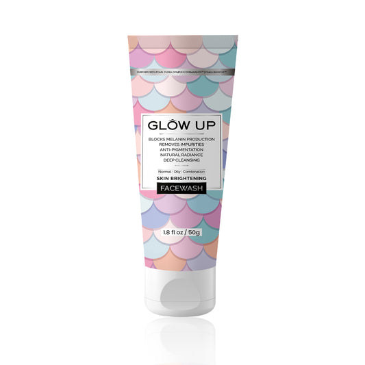 Glow up skin brightening face wash