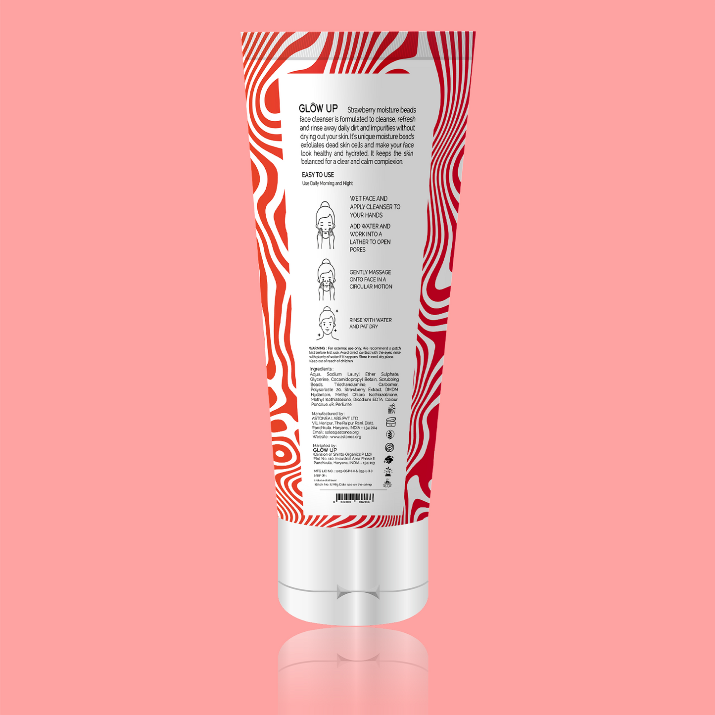 Back - Glow up strawberry face wash