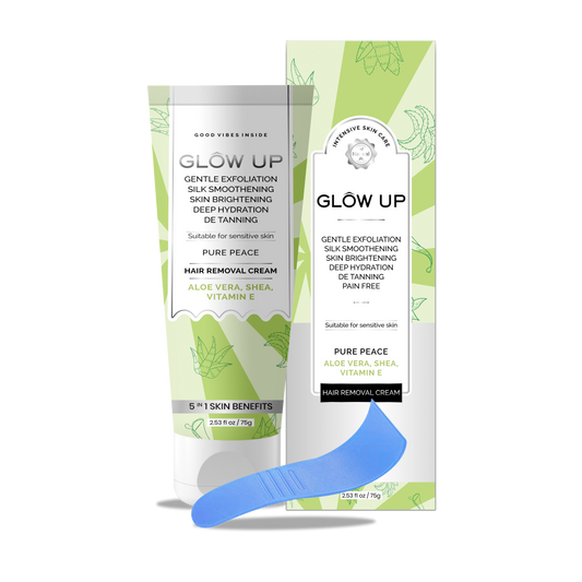 Glow up pure peace hair removal cream