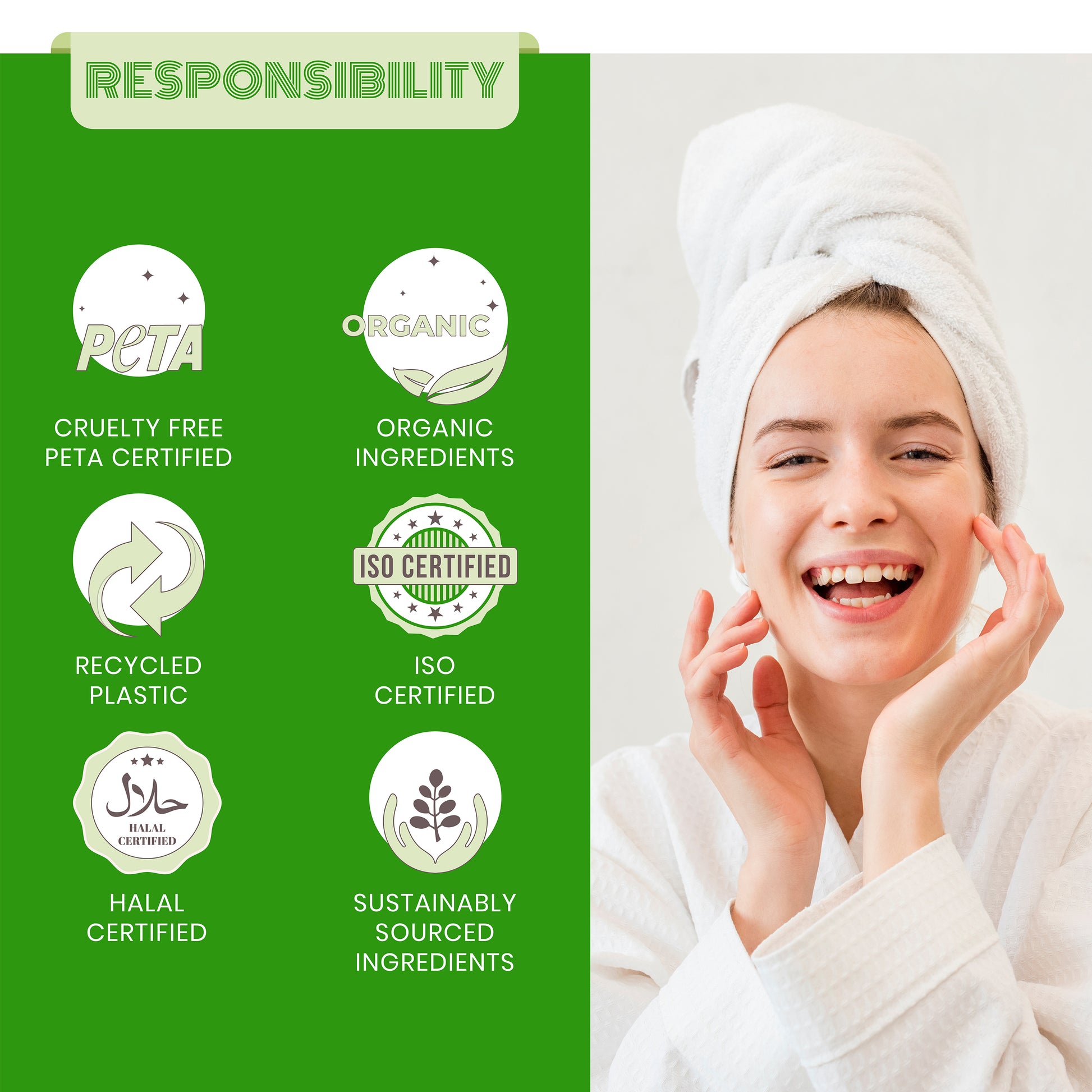 Responsibility of glow up natural clay mask