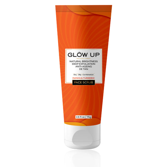 Glow up papaya & turmeric face scrub