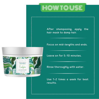 LUSHGLOW KERATIN & GREEN TEA HAIR MASK - 250 G