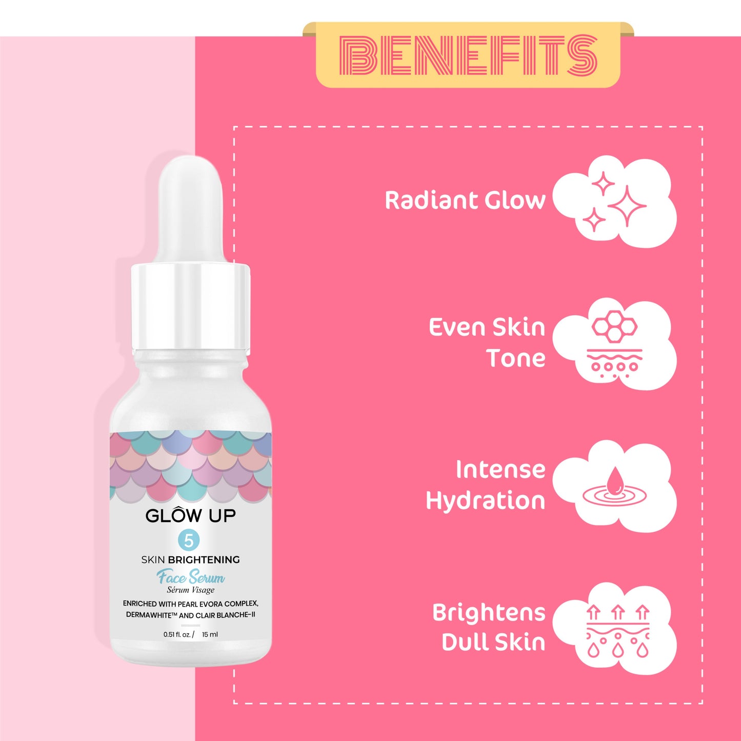 SKIN BRIGHTENING FACE SERUM- 15ML