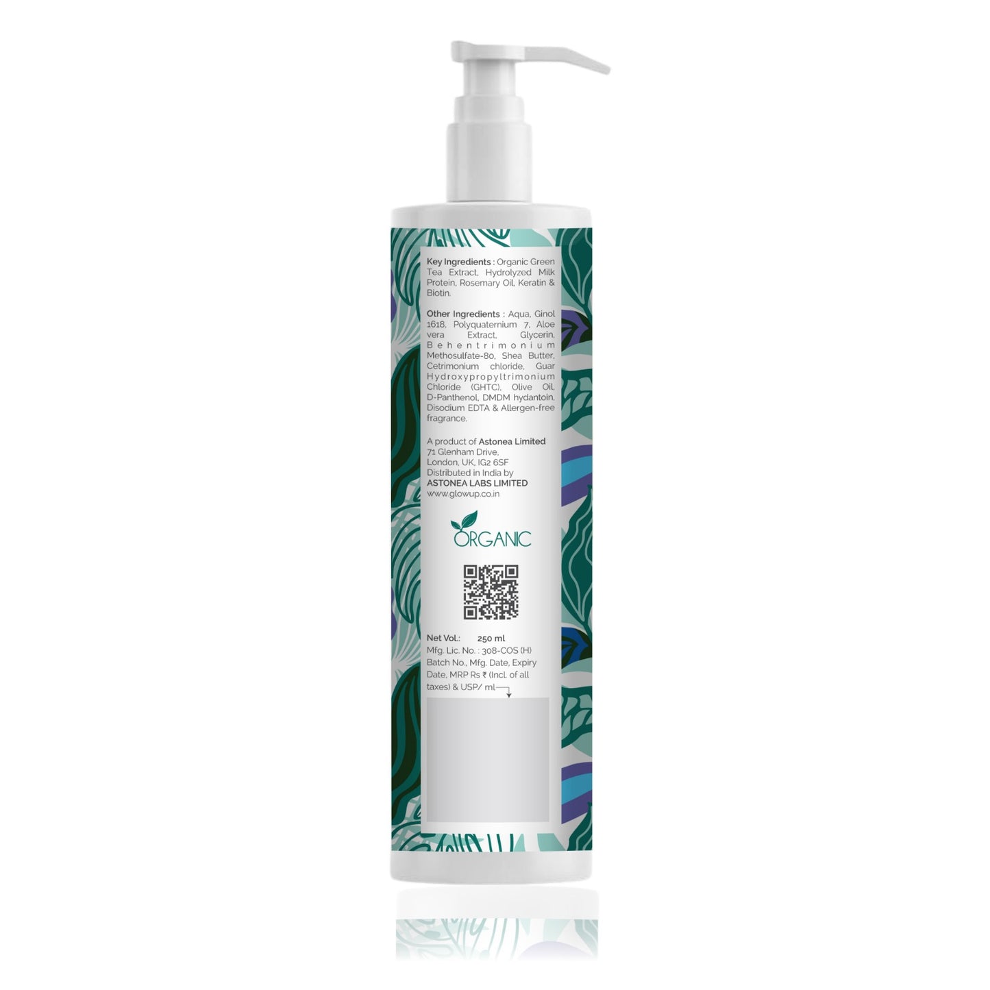LUSHGLOW KERATIN & GREEN TEA HAIR CONDITIONER - 250 ML