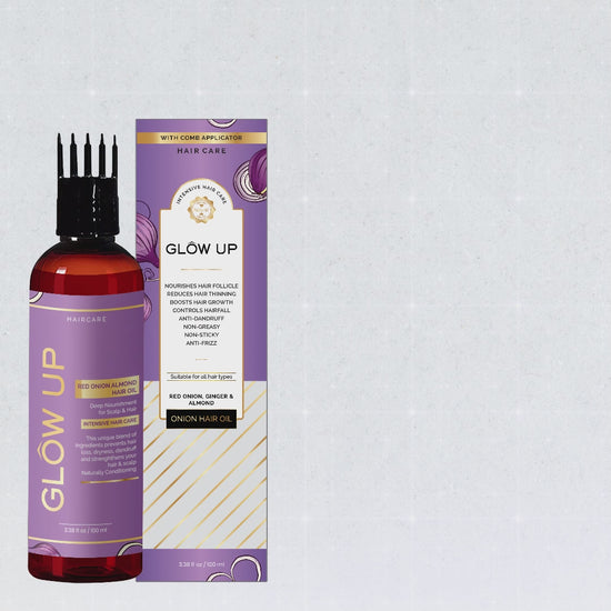 Introduction video of glow up red onion hair oil 
